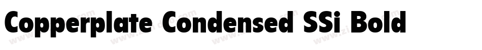 Copperplate Condensed SSi Bold Condensed字体转换